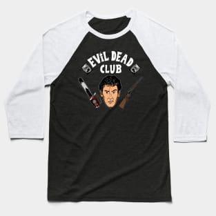 Cool 80's Horror TV Series Hell Club Parody Baseball T-Shirt